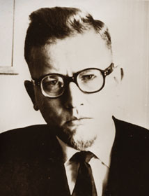 En ung Sven Delblanc. Fotot troligen fr&aring;n tiden f&ouml;re debuten 1962. Fotograf ok&auml;nd.